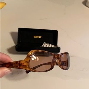 Versace sunglasses, vintage “upside-down” frame